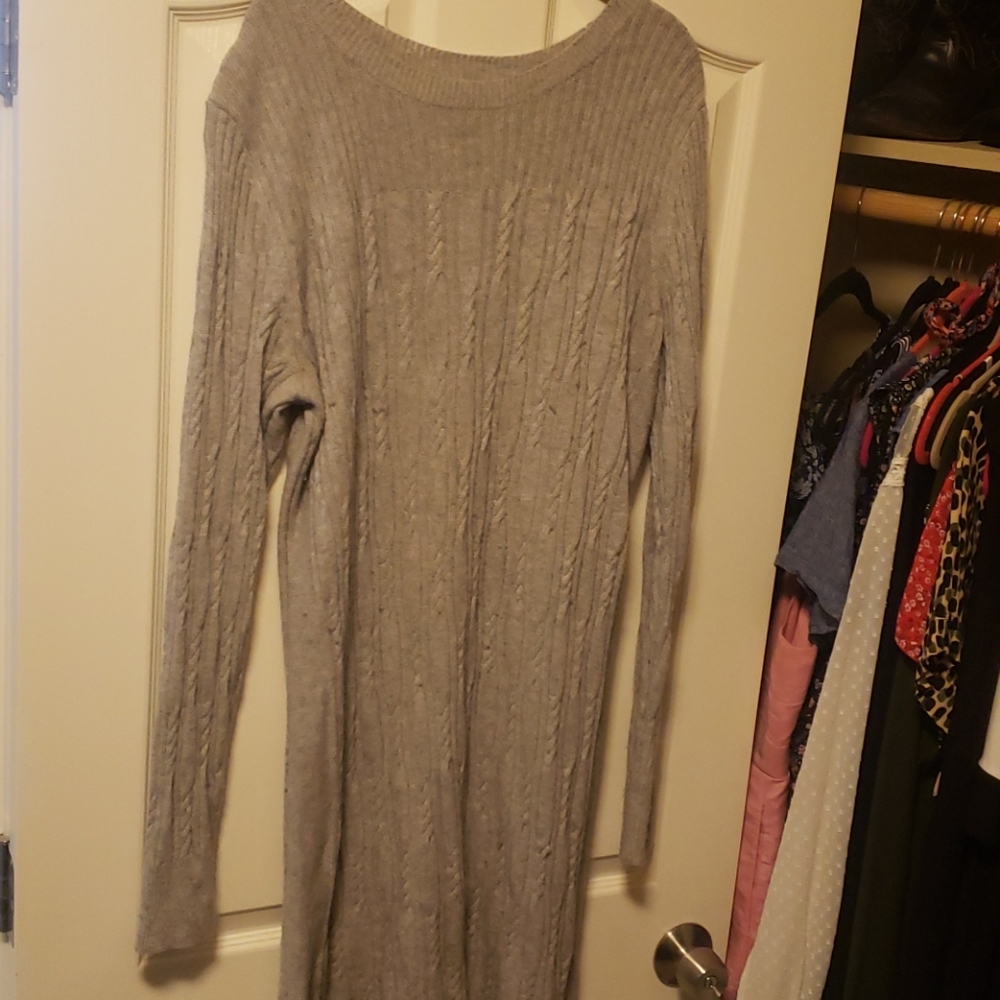 Banana republic cable knit sweater dress
